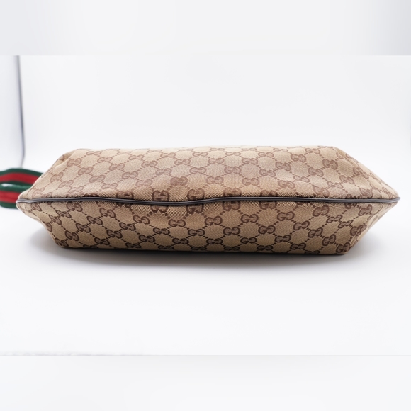 G16❤️ Gucci GG Canvas Sherry line half-moon Large - Picture 9 of 17